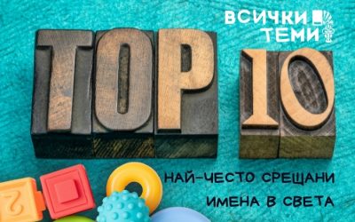 10-те най–често срещани имена в света